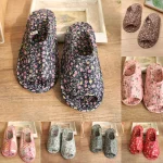 Pantoufles en coton à l’offre elles souples pour femmes et filles, pantoufles d’intérieur de maison, pastorales, florales, confortables, chaudes, neuves Pantoufles en coton à l’offre elles souples pour femmes et filles, pantoufles d’intérieur de maison, pastorales, florales, confortables, chaudes, neuves