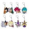dragonball son goku kakarotto super saiyan one anime figure porte clés pendentif dessin animé acrylique sac porte clés suspendu mignon cadeau