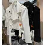 Veste courte à manches longues pour femmes, manteau Lomatéritive féminin, conception de fouet, patchwork de niche, mode coréenne pour dames, printemps, automne Veste courte à manches longues pour femmes, manteau Lomatéritive féminin, conception de fouet, patchwork de niche, mode coréenne pour dames, printemps, automne