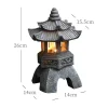 statue de jardin en pierre du vermont, décoration extérieure, lampe solaire chinoise, ornements de cour, lanterne wildoda, 62 tours
