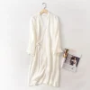 nouveau printemps et automne japonais kimono robe couple coton crêpe peignoir hommes et femmes kimono robe robes pour femmes vêtements de nuit