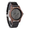 dodo deer montre en bois simple pour hommes, à la mode et pratique, peut être personnalisée pour les cadeaux quotidiens, livraison directe