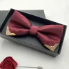 nministériels d papillon classique en métal scintillant pour homme, accessoire de style britannique, pré attaché