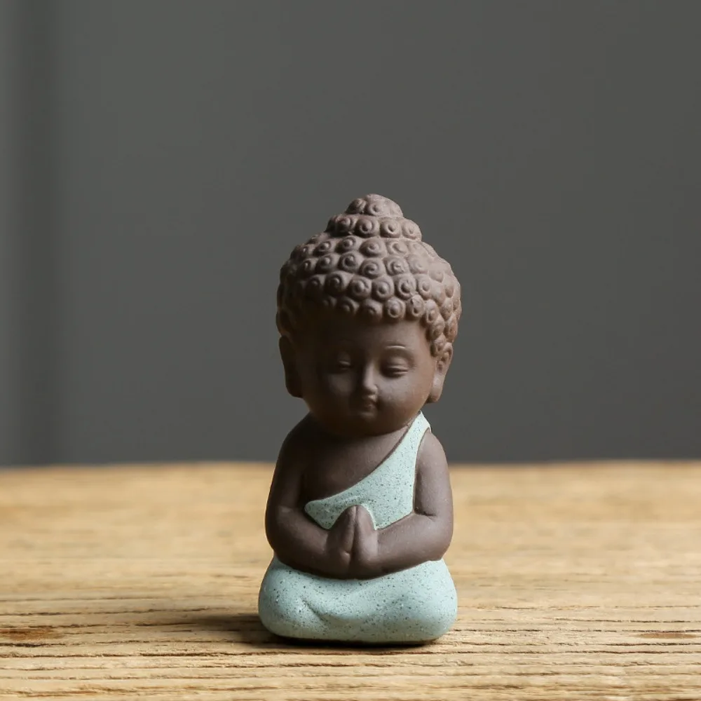 ornements en céramique pour animaux de compagnie de thé, style chinois, statue de bouddha mignonne, mini moine exquis, jeu de thé figauckland ornements en céramique pour animaux de compagnie de thé, style chinois, statue de bouddha mignonne, mini moine exquis, jeu de thé figauckland