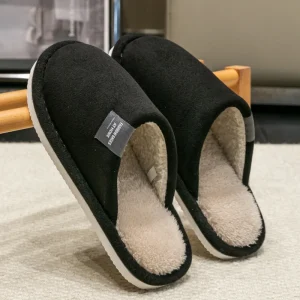 Pantoufles d’intérieur pour hommes, automne et hiver, pour invités, légères, silencieuses, antidérapantes, en tissu suédé, chaussures de Couple Pantoufles d’intérieur pour hommes, automne et hiver, pour invités, légères, silencieuses, antidérapantes, en tissu suédé, chaussures de Couple