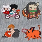 Patch brodé d&rsquo;anime japonais, appliqué pour vêtements, thermoadhésif à repasser pour vestes, autocollants de couture