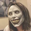 masque de zombie reepy pour halloween, accessoires de cosplay, avec démons souriants, le mal, réaliste, fantôme effrayant