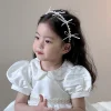 cerceaux de cheveux en perles coréennes pour enfants, bandeau avec nœud rose pour filles, accessoires pour cheveux, accessoires de photographie pour enfants, nouvelle collection