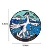 broche bête divine classique japonaise, badge en métal pour cosplay ho oh lugia, sac à dos, vêtements, accessoires de décoration, cadeaux pour fans