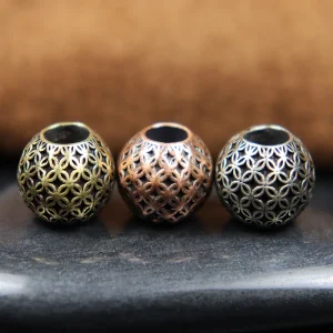 Perles de couteau vintage en laiton, motif de pièce de monnaie antique chinoise, gravées, outil d’extérieur EDC, lanière tissée en paracorde, accessoires de bricolage Perles de couteau vintage en laiton, motif de pièce de monnaie antique chinoise, gravées, outil d’extérieur EDC, lanière tissée en paracorde, accessoires de bricolage