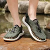 Été nouvelles sandales mode tissage à la main décontracté hommes sandales marque concepteur en plein air marche chaussures pour hommes été chaussures de plage