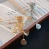 pinces à cheveux vintage à pampilles à fleurs pour femmes, épingles à cheveux en métal, épingles à cheveux pour mariées, bijoux de mariage, accessoires pour cheveux
