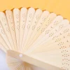 Éventail à main pliable en papier blanc chinois, rose, pour enfant, décoration de mariage, diy, 8 pouces