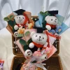 bouquet de fleurs en crochet ours kawaii, cadeaux de remise de diplôme, bouquet de fleurs artificielles, décoration de maison, cadeau pour invités de mariage, fournitures de fête