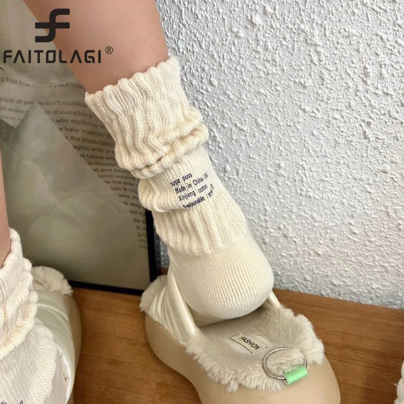 Mode épais aiguille chaussettes pour hommes femmes rétro couleur unie sport longues chaussettes serviette bas mi Tube chaussette printemps automne Sokken Sox Mode épais aiguille chaussettes pour hommes femmes rétro couleur unie sport longues chaussettes serviette bas mi Tube chaussette printemps automne Sokken Sox
