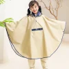 poncho de pluie de style coréen avec sac, imperméable pour enfants, bol et Étudiants avec espace pour cartable