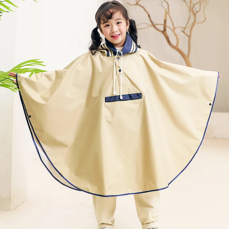 poncho de pluie de style coréen avec sac, imperméable pour enfants, bol et Étudiants avec espace pour cartable poncho de pluie de style coréen avec sac, imperméable pour enfants, bol et Étudiants avec espace pour cartable