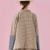 imakokoni chemise en pur coton à carreaux pour les abonnés aux documents, chemise dos face, nouveau style chinois, printemps 2025, 244932