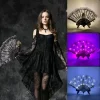 lueur créative pliant ventilateur led coloré led lumineux danse lumière ventilateur lueur dans le noir festivals led ventilateur lumineux