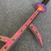 Épée à lame demon slayer kokushibo katana kimetsu no yaiba, accessoire de cosplay anime, taille réelle, jouet sabre de samouraï japonais katana samouraï, 104cm