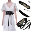ceinture kimono traditionnelle japonaise pour femmes, corset à pampilles, large ceinture yukata grue, ceintures de taille, accessoires de costume