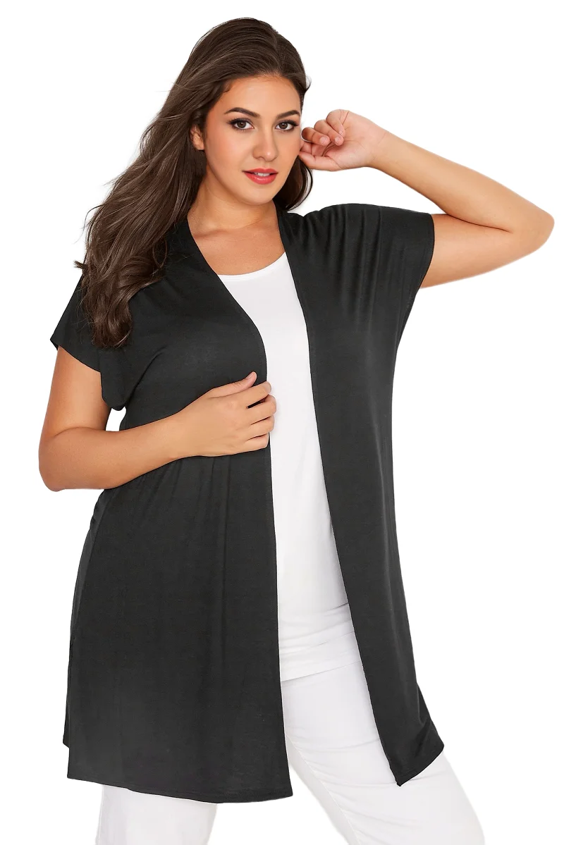 Cardigan Kimono d’été à manches courtes pour femmes, grande taille, Long, ample, ouvert sur le devant, grande taille, élégant, plage, week-end, 6XL 7XL 8XL Cardigan Kimono d’été à manches courtes pour femmes, grande taille, Long, ample, ouvert sur le devant, grande taille, élégant, plage, week-end, 6XL 7XL 8XL
