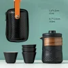 service à thé de camping en plein air portable, kit de théière, tasse de voyage, tasse exécutif, kung fu, voyage d'affaires