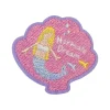 patchs de broderie de paysage tropique pour filles, appliques de style hawaïen, badges de vie de surf de plage adhésifs, étiquette de rentabilité ha, autocollants en tissu