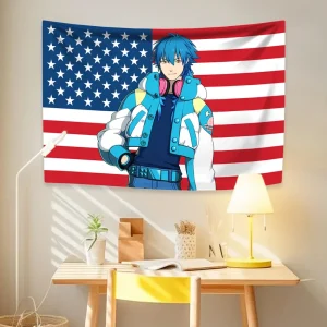 Tapisserie de dessin animé japonais, drapeau de jeu dramatique, décoration de maison, salon, chambre à coucher, toile de fond en tissu, cadeaux de Festival