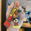 porte clés figurine dragon ball anime, figurines d'action son goku trunks buu, porte clés pendentif sac, jouets modèles en pvc, ornement pour cadeau pour enfants