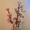 cadeau de célébration de fleurs de cerisier, motif floral constructible pour enfants créatifs, fleurs de cerisier blanches et roses, cadeaux pour filles
