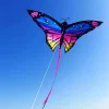 nouveau cerf volant papillon coloré facile à voler, beau cerf volant de direction papillon pour enfants, longue queue, bon volant, cerf volant 3d de jardin