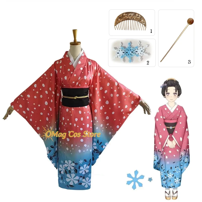 halloween koyuki cosplay costume kimono koyuki soyama hakuji femme femmes tenues japonaises rose vêtements perruque anime film vêtements halloween koyuki cosplay costume kimono koyuki soyama hakuji femme femmes tenues japonaises rose vêtements perruque anime film vêtements