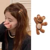 Épingle à cheveux en métal ours de dessin animé floqué mignon pour femmes filles ornement de cheveux doux pince à cheveux latérale Barrette accessoires de cheveux de mode. Épingle à cheveux en métal ours de dessin animé floqué mignon pour femmes filles ornement de cheveux doux pince à cheveux latérale Barrette accessoires de cheveux de mode.