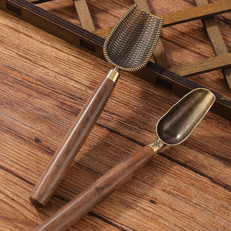 cuillère à thé en ébène, 1 pièce, cuillère à thé en bois massif rétro créatif, pelle à thé kongfu, accessoires de cérémonie du thé, cadeau cuillère à thé en ébène, 1 pièce, cuillère à thé en bois massif rétro créatif, pelle à thé kongfu, accessoires de cérémonie du thé, cadeau