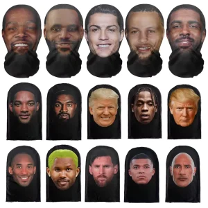 Nouveau masque Kanye imprimé en 3D, masque complet en maille élastique pour hommes et femmes, couvre-chef Cosplay Hip Hop, mode cagoule, chapeau, couvre-chef Nouveau masque Kanye imprimé en 3D, masque complet en maille élastique pour hommes et femmes, couvre-chef Cosplay Hip Hop, mode cagoule, chapeau, couvre-chef
