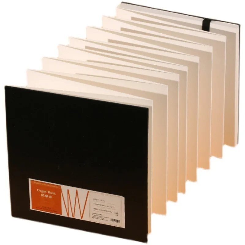 BAOHONG Organ Book Academy papier aquarelle 300g coton pressé à froid pressé à chaud pliable Portable dessin carnet de croquis BAOHONG Organ Book Academy papier aquarelle 300g coton pressé à froid pressé à chaud pliable Portable dessin carnet de croquis