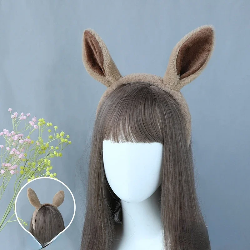 costume de cerceau d'oreille de cheval d'anime mignon, oreilles d'animaux de simulation, bande de sauna en peluche, accessoires d'halloween costume de cerceau d'oreille de cheval d'anime mignon, oreilles d'animaux de simulation, bande de sauna en peluche, accessoires d'halloween
