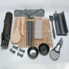 ensemble de fabrication de sushi, moule à sushi, kit de rouleaux bazooka, tapis en bambou pour rouler la viande et les légumes, outils de cuisine, gadgets, accessoires n3