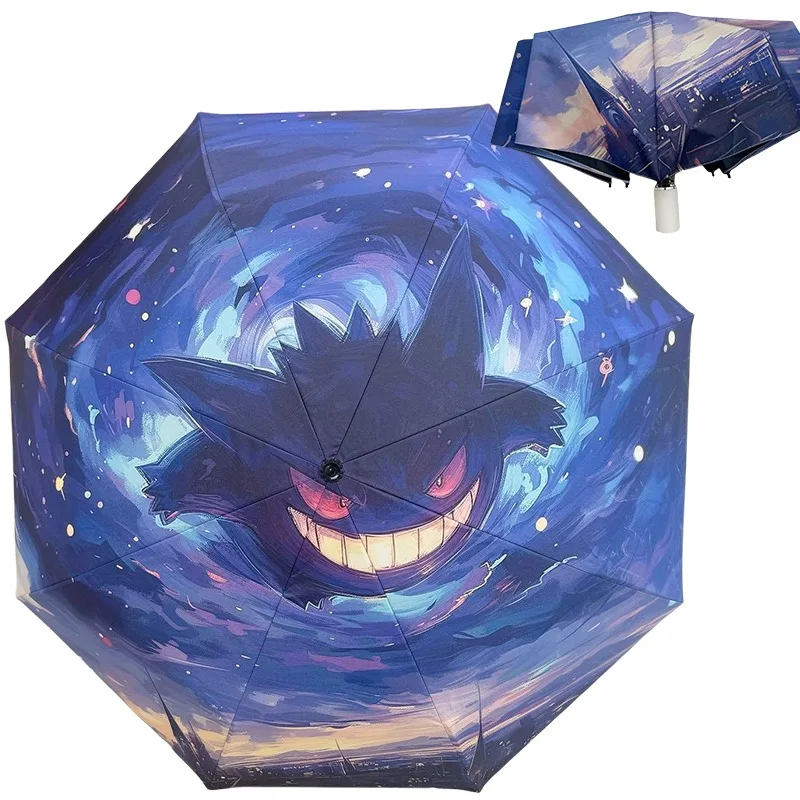 pikachu gengar parapluie pliable protection uv anime dessin animé parasols portables coupe vent grand manuel parapluies automatiques pikachu gengar parapluie pliable protection uv anime dessin animé parasols portables coupe vent grand manuel parapluies automatiques