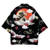 kimono imprimé japonais pour femmes, vêtements d'été, streetwear asiatique, cardigan, chemise, robe haori, 31204