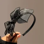 Vente chaude de la saison nouveau bandeau en maille avec nœud papillon couvre-chef pour femme bandeau de cheveux pressé élégant pince à cheveux polyvalente cheveux A… Vente chaude de la saison nouveau bandeau en maille avec nœud papillon couvre-chef pour femme bandeau de cheveux pressé élégant pince à cheveux polyvalente cheveux A…