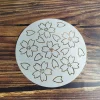 pochoir sashiko, motif de broderie sashiko, motif traditionnel japonais, moule de point de couette, fleur de cerisier, motif de dessous de verre