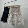 jupe élégante en dentelle pour femmes, style japonais, doux, kawaii, y2k, lolita, design rétro, bandage, chic, vêtements populaires coréens