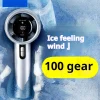 Ventilateur portatif 2025, 5200mAh, avec affichage LED, réfrigération à semi-conducteur, 100 vitesses, Rechargeable par USB, pour le Sport Ventilateur portatif 2025, 5200mAh, avec affichage LED, réfrigération à semi-conducteur, 100 vitesses, Rechargeable par USB, pour le Sport