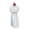 cape à capuche médiévale pour hommes – robe longue et ample de couleur unie, cape de cosplay de randonnée pour larp et reconstitution historique