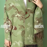 Style japonais écharpe châle bouton Anime foulards bureau vacances Shopping mode épais Double face hiver chaud écharpe double usage