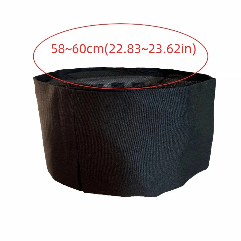 casquette à sushi respirante de style japonais, chapeau de chef en maille résistante à l'usure, confortable, noir, à dessus plat, pour café casquette à sushi respirante de style japonais, chapeau de chef en maille résistante à l'usure, confortable, noir, à dessus plat, pour café