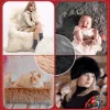 ruban de fourrure douce de 1.5m, tissu de coupe moelleux, couture de costume, décoration en peluche blanche, artisanat, diy