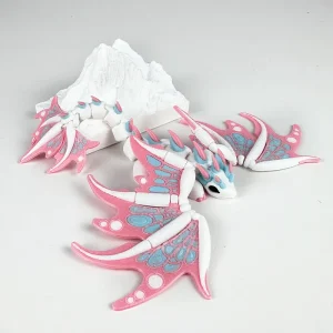 Dragon empereur imprimé en 3D, décoration de bureau durable, petit ornement, cadeau d&rsquo;anniversaire, figurine animale